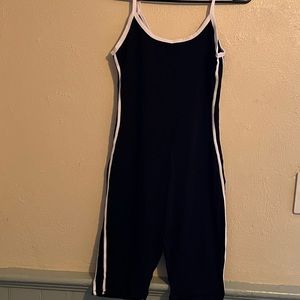 Large black and white jumpsuit